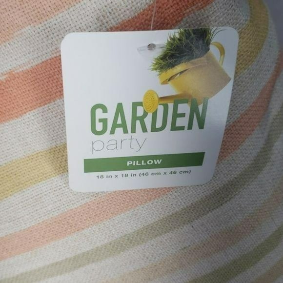 Garden Party Pastel‎ Striped Throw Pillows - Picture 3 of 6